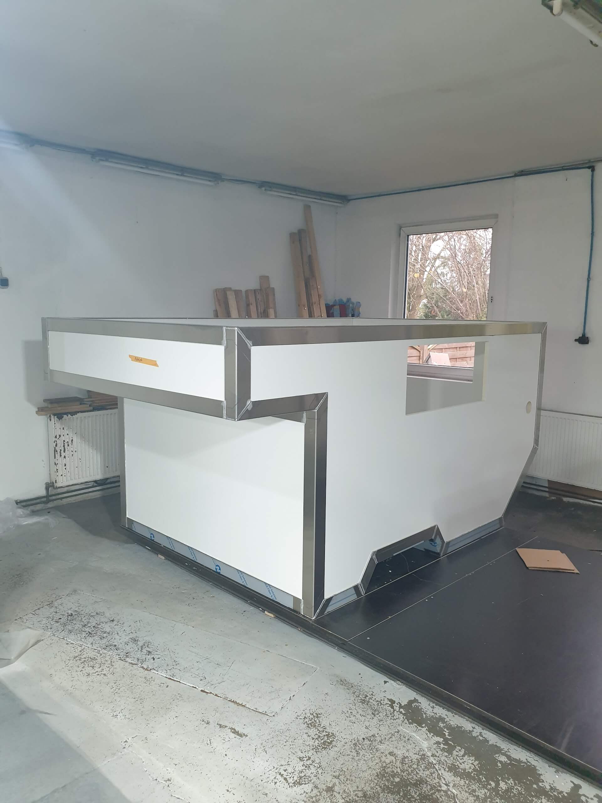 Kabinenbau in Franks Werkstatt – Detailansicht